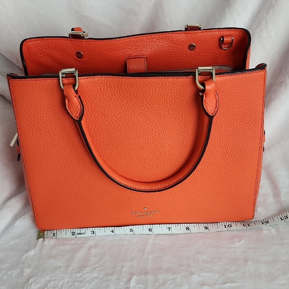 Kate Spade Vibrant Orange Satchel - Picture 7 of 11